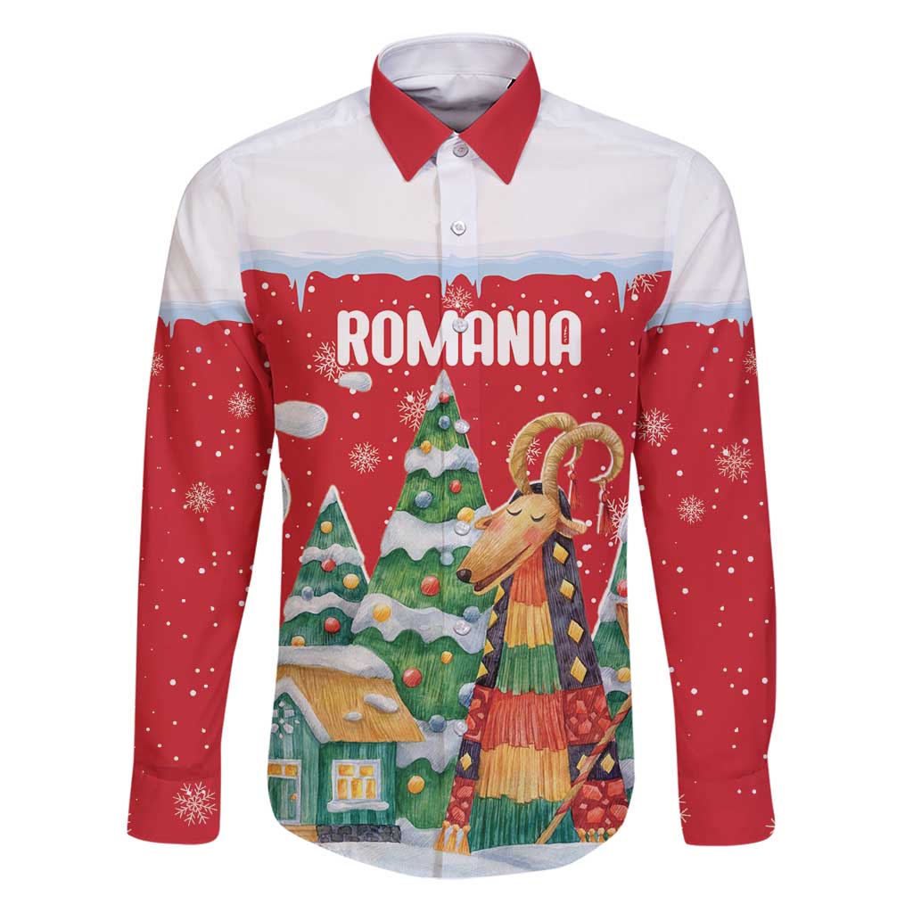 Romania Christmas Personalized Family Matching Puletasi and Hawaiian Shirt Romanian Folklore Capra Goat - Wonder Print Shop