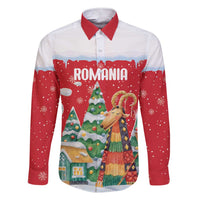 Romania Christmas Personalized Family Matching Short Sleeve Bodycon Dress and Hawaiian Shirt Romanian Folklore Capra Goat - Wonder Print Shop