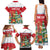 Romania Christmas Personalized Family Matching Tank Maxi Dress and Hawaiian Shirt Romanian Folklore Capra Goat - Wonder Print Shop