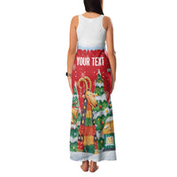 Romania Christmas Personalized Family Matching Tank Maxi Dress and Hawaiian Shirt Romanian Folklore Capra Goat - Wonder Print Shop