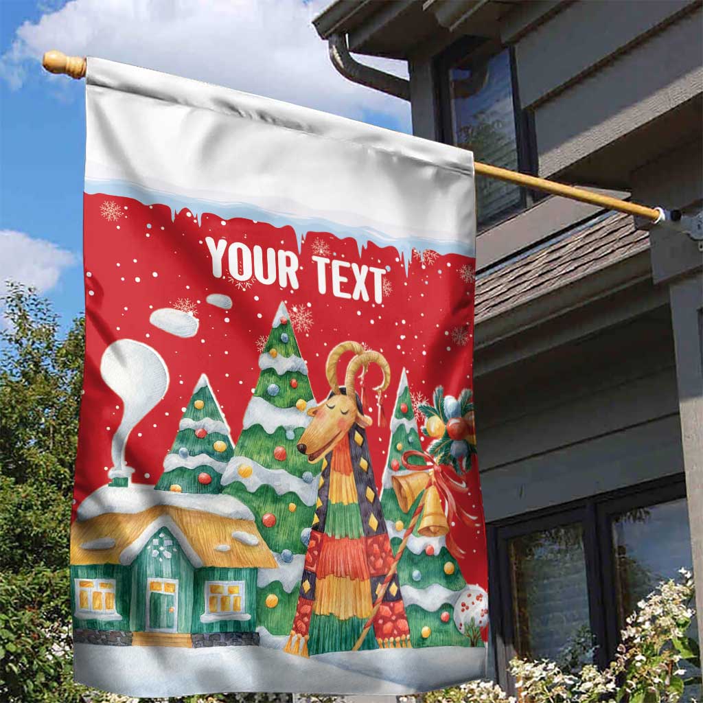 Romania Christmas Personalized Garden Flag Romanian Folklore Capra Goat - Wonder Print Shop