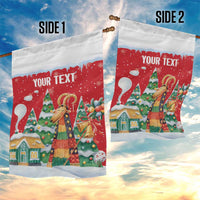 Romania Christmas Personalized Garden Flag Romanian Folklore Capra Goat - Wonder Print Shop