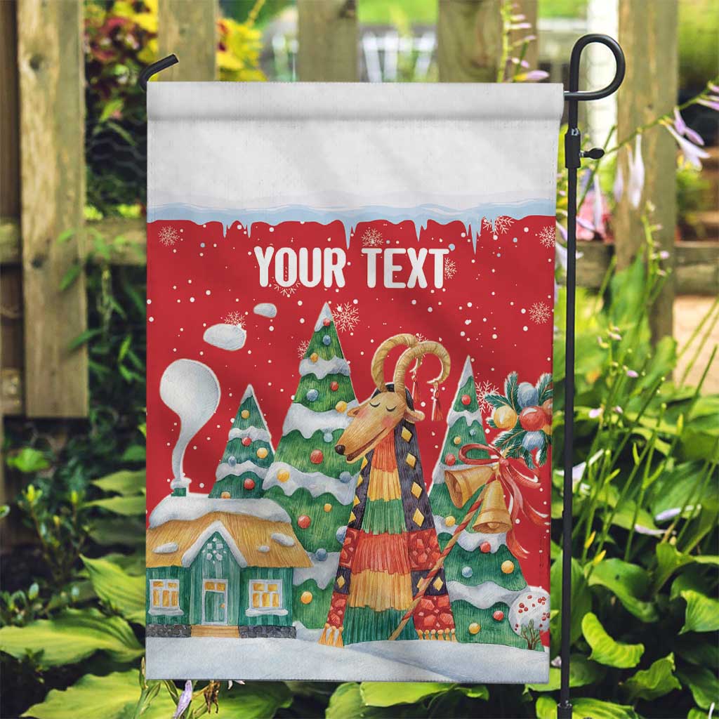 Romania Christmas Personalized Garden Flag Romanian Folklore Capra Goat - Wonder Print Shop