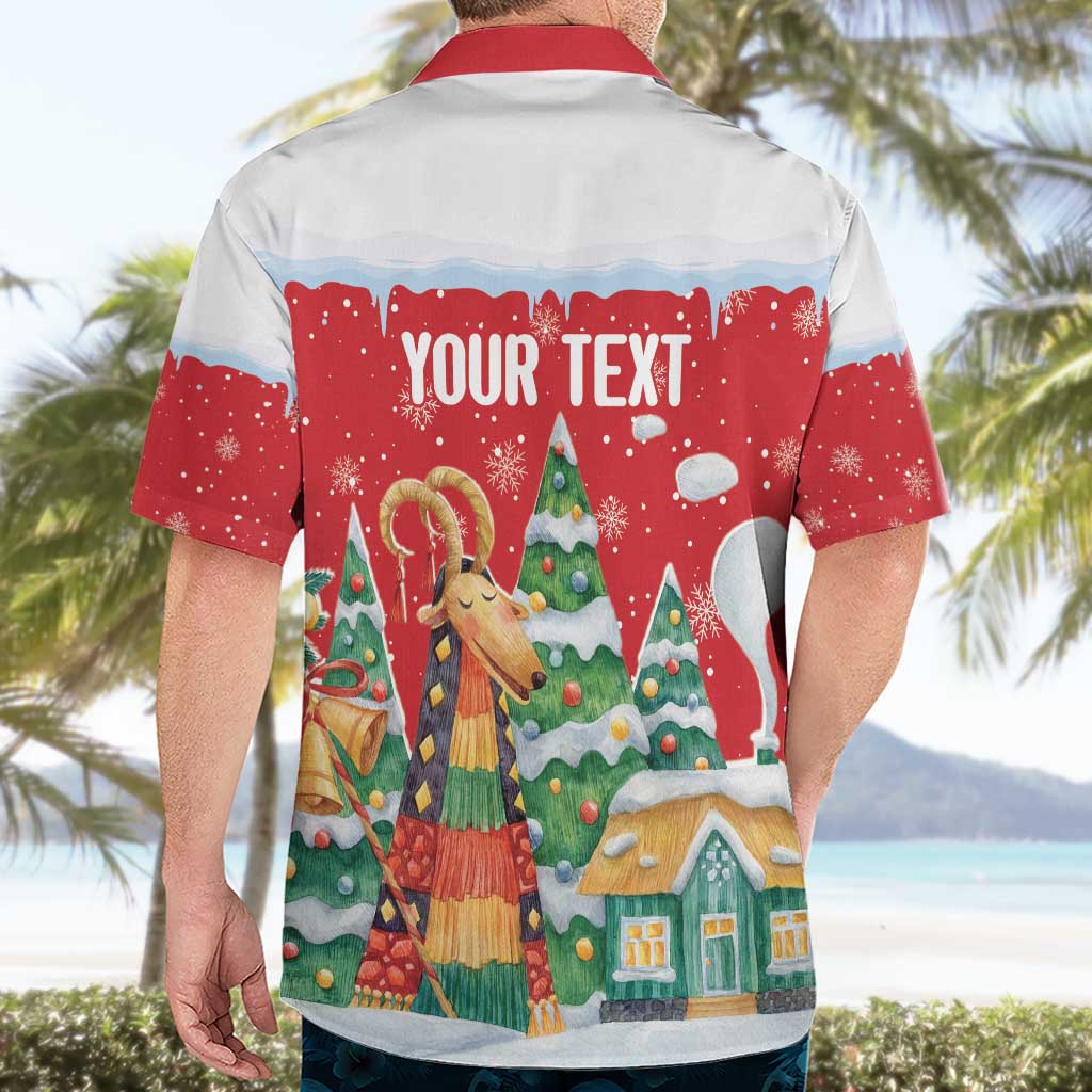 Romania Christmas Personalized Hawaiian Shirt Romanian Folklore Capra Goat - Wonder Print Shop