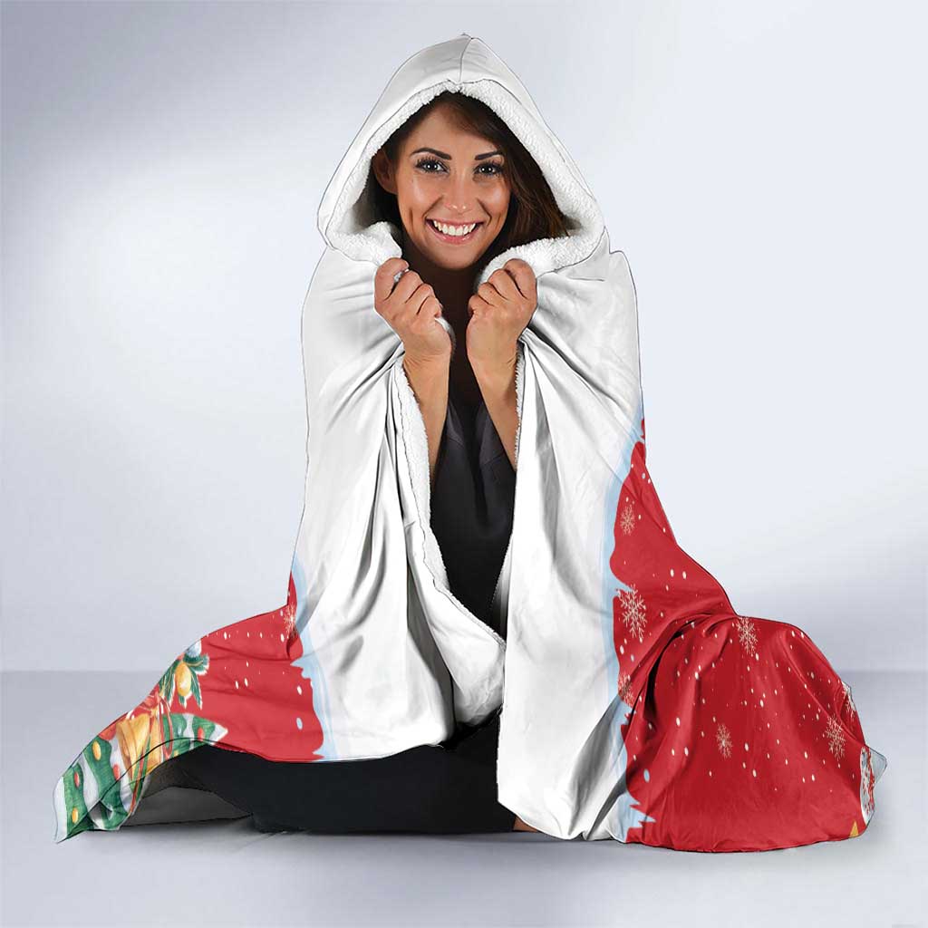 Romania Christmas Personalized Hooded Blanket Romanian Folklore Capra Goat - Wonder Print Shop