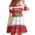 Romania Christmas Personalized Kid Short Sleeve Dress Romanian Folklore Capra Goat - Wonder Print Shop