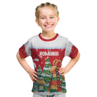 Romania Christmas Personalized Kid T Shirt Romanian Folklore Capra Goat - Wonder Print Shop