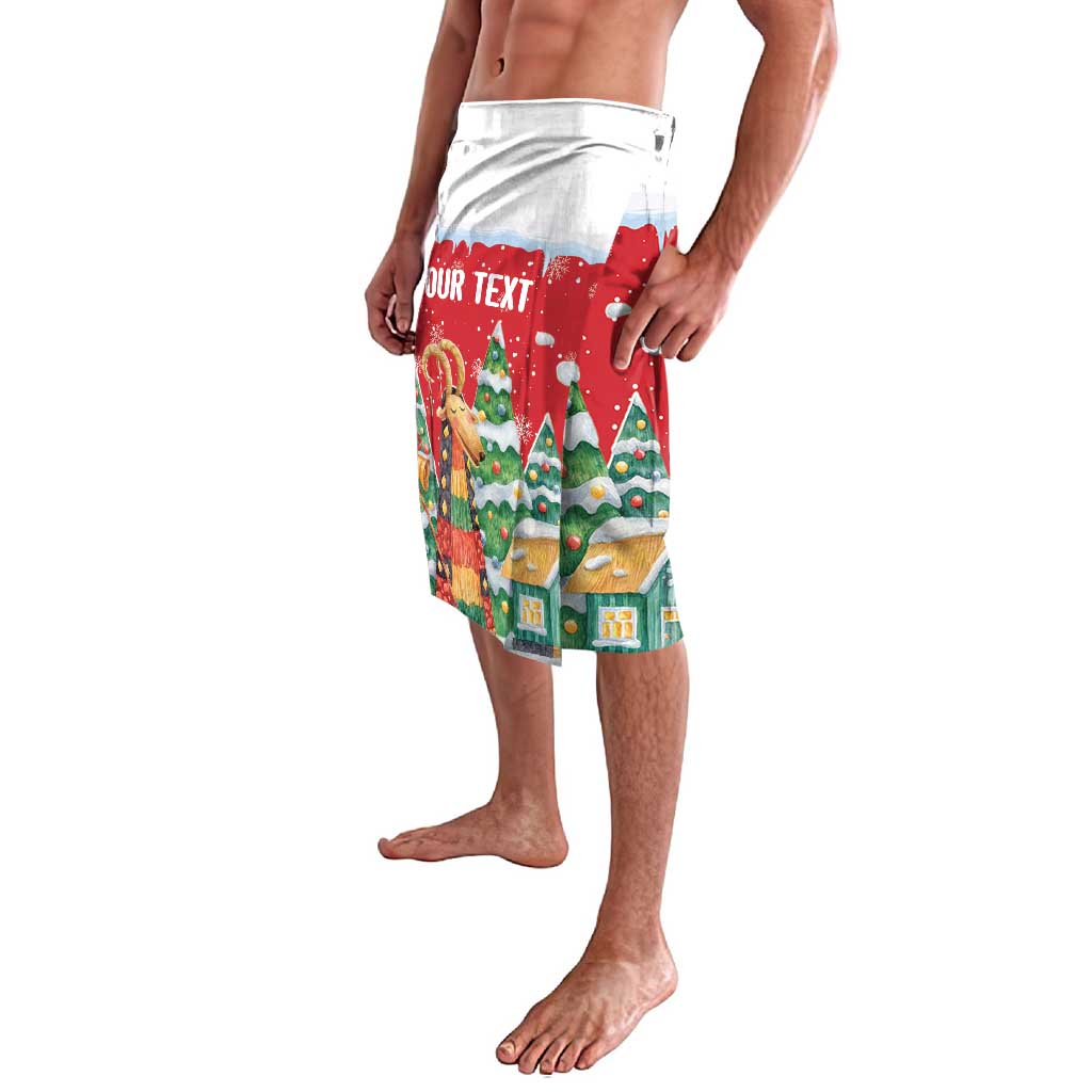 Romania Christmas Personalized Lavalava Romanian Folklore Capra Goat - Wonder Print Shop