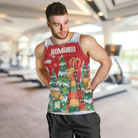 Romania Christmas Personalized Men Tank Top Romanian Folklore Capra Goat - Wonder Print Shop