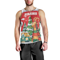 Romania Christmas Personalized Men Tank Top Romanian Folklore Capra Goat - Wonder Print Shop