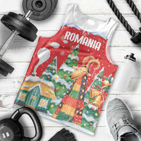 Romania Christmas Personalized Men Tank Top Romanian Folklore Capra Goat - Wonder Print Shop