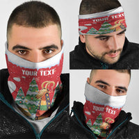Romania Christmas Personalized Neck Gaiter Romanian Folklore Capra Goat - Wonder Print Shop