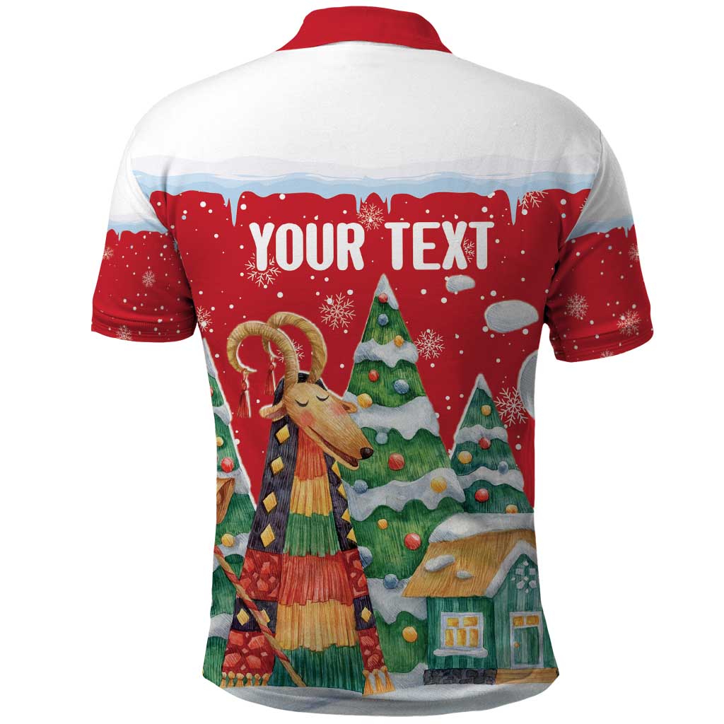 Romania Christmas Personalized Polo Shirt Romanian Folklore Capra Goat - Wonder Print Shop