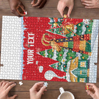 Romania Christmas Personalized Puzzle Romanian Folklore Capra Goat - Wonder Print Shop