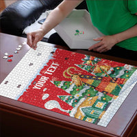 Romania Christmas Personalized Puzzle Romanian Folklore Capra Goat - Wonder Print Shop