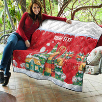 Romania Christmas Personalized Quilt Romanian Folklore Capra Goat - Wonder Print Shop