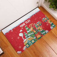Romania Christmas Personalized Rubber Doormat Romanian Folklore Capra Goat - Wonder Print Shop