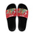 Romania Christmas Personalized Slide Sandals Romanian Folklore Capra Goat - Wonder Print Shop