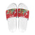 Romania Christmas Personalized Slide Sandals Romanian Folklore Capra Goat - Wonder Print Shop