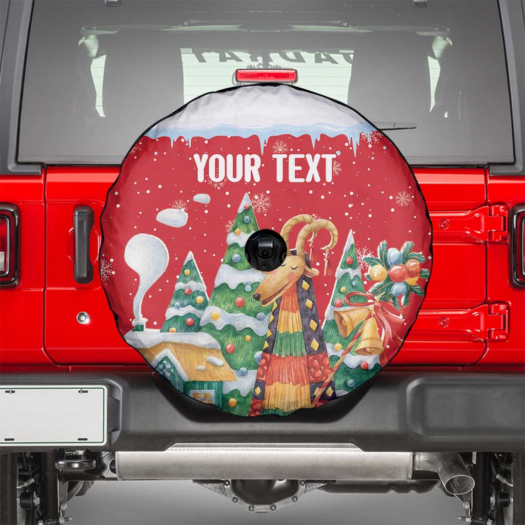 Romania Christmas Personalized Spare Tire Cover Romanian Folklore Capra Goat - Wonder Print Shop