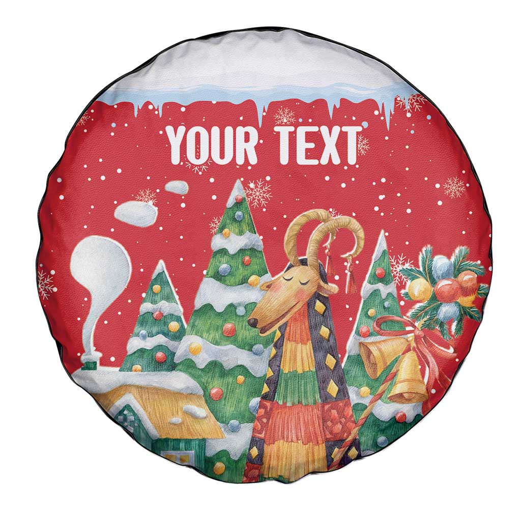 Romania Christmas Personalized Spare Tire Cover Romanian Folklore Capra Goat - Wonder Print Shop