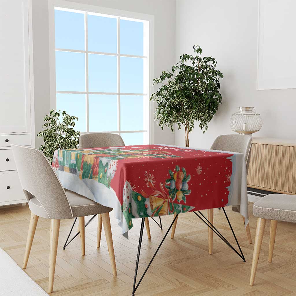 Romania Christmas Personalized Tablecloth Romanian Folklore Capra Goat - Wonder Print Shop