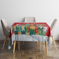 Romania Christmas Personalized Tablecloth Romanian Folklore Capra Goat - Wonder Print Shop