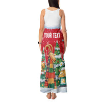 Romania Christmas Personalized Tank Maxi Dress Romanian Folklore Capra Goat - Wonder Print Shop