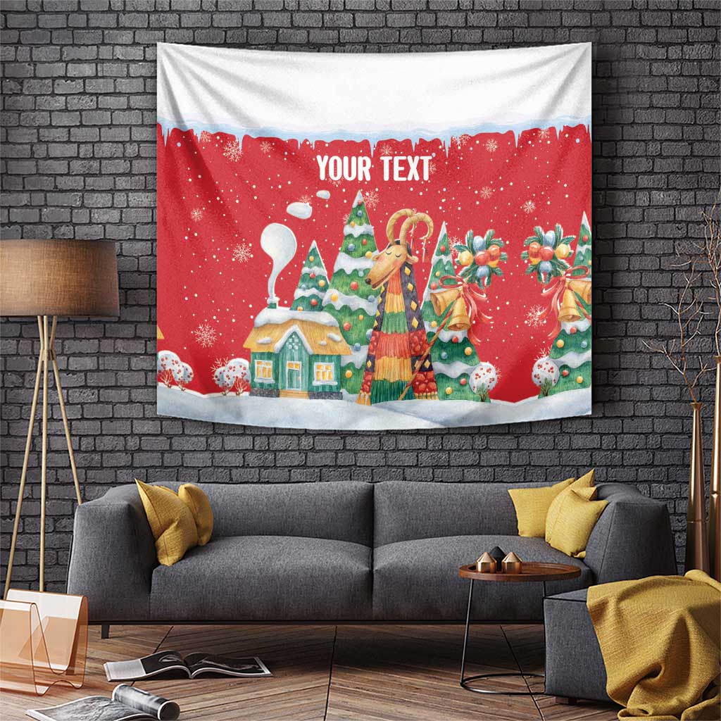 Romania Christmas Personalized Tapestry Romanian Folklore Capra Goat - Wonder Print Shop