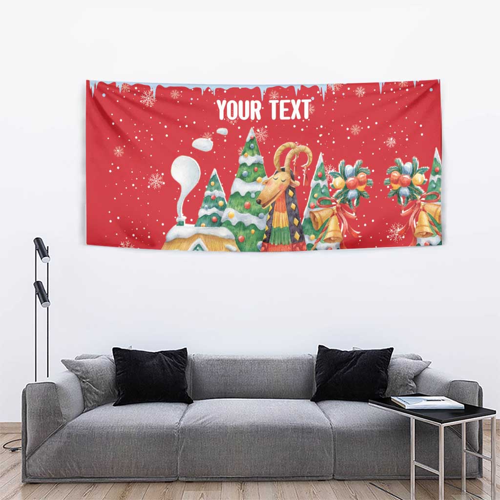 Romania Christmas Personalized Tapestry Romanian Folklore Capra Goat - Wonder Print Shop