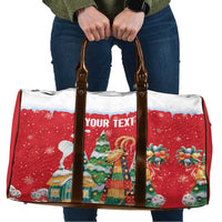 Romania Christmas Personalized Travel Bag Romanian Folklore Capra Goat - Wonder Print Shop