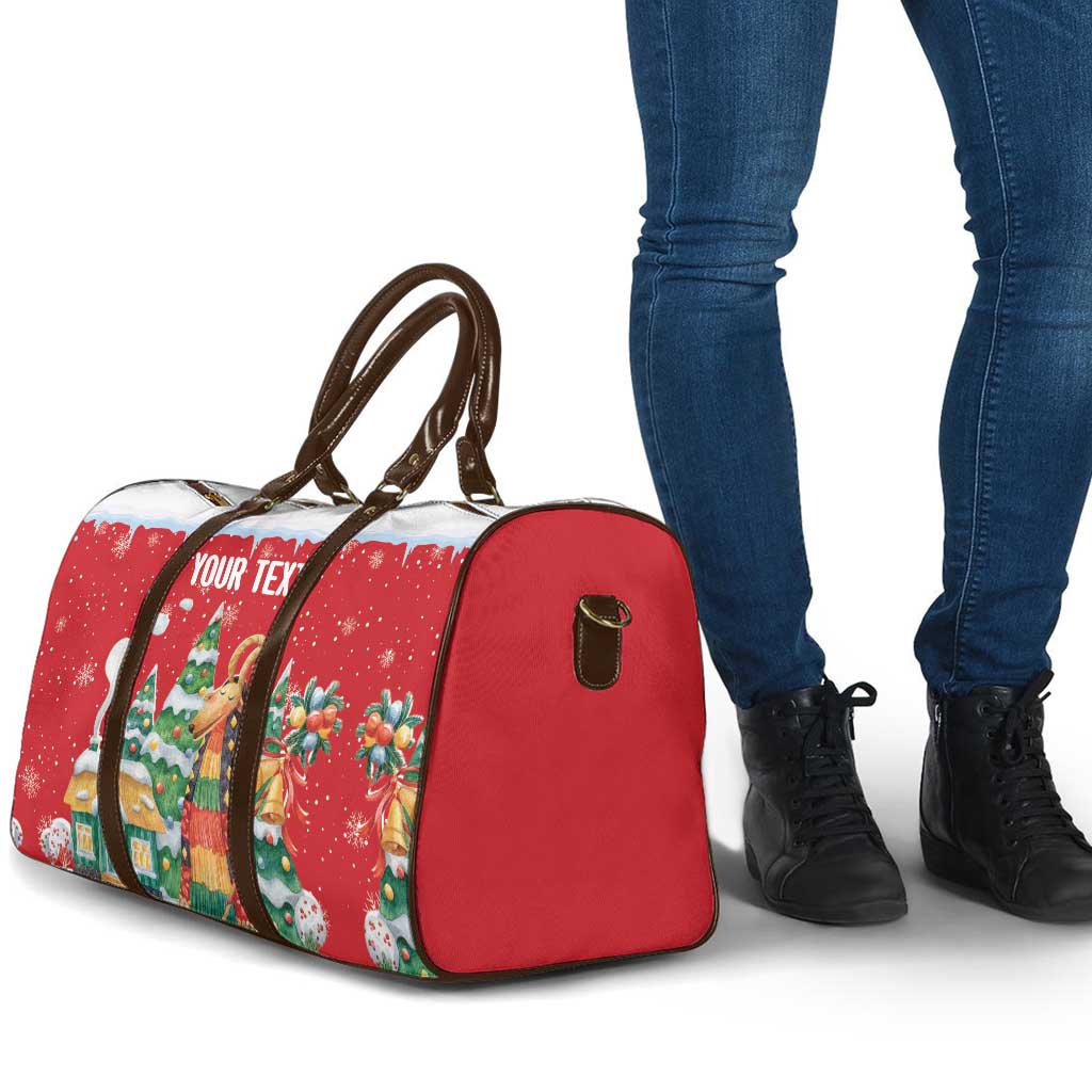 Romania Christmas Personalized Travel Bag Romanian Folklore Capra Goat - Wonder Print Shop