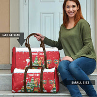 Romania Christmas Personalized Travel Bag Romanian Folklore Capra Goat - Wonder Print Shop