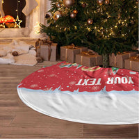 Romania Christmas Personalized Tree Skirt Romanian Folklore Capra Goat - Wonder Print Shop