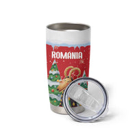 Romania Christmas Personalized Tumbler Cup Romanian Folklore Capra Goat - Wonder Print Shop