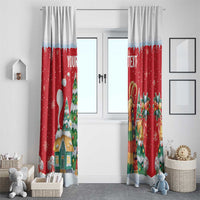 Romania Christmas Personalized Window Curtain Romanian Folklore Capra Goat - Wonder Print Shop