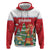 Romania Christmas Personalized Zip Hoodie Romanian Folklore Capra Goat - Wonder Print Shop
