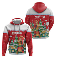 Romania Christmas Personalized Zip Hoodie Romanian Folklore Capra Goat - Wonder Print Shop