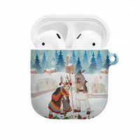 Romania Christmas AirPods Case Romanian Folklore Traditional Christmas Mask - Wonder Print Shop