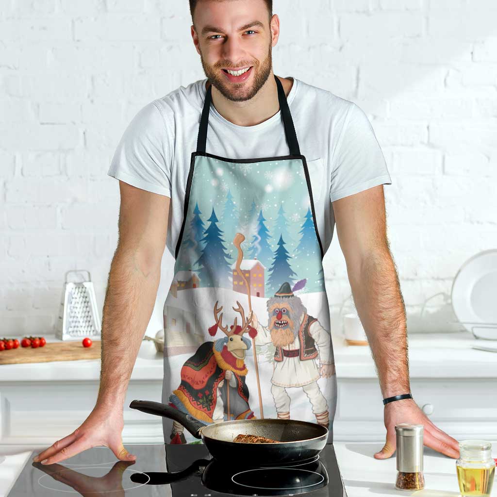 Romania Christmas Apron Romanian Folklore Traditional Christmas Mask - Wonder Print Shop