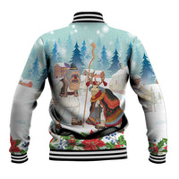 Romania Christmas Baseball Jacket Romanian Folklore Traditional Christmas Mask - Wonder Print Shop