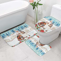 Romania Christmas Bathroom Set Romanian Folklore Traditional Christmas Mask - Wonder Print Shop