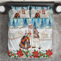 Romania Christmas Bedding Set Romanian Folklore Traditional Christmas Mask - Wonder Print Shop