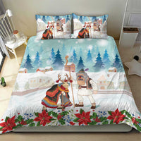 Romania Christmas Bedding Set Romanian Folklore Traditional Christmas Mask - Wonder Print Shop