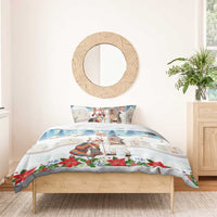 Romania Christmas Bedding Set Romanian Folklore Traditional Christmas Mask - Wonder Print Shop