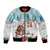 Romania Christmas Bomber Jacket Romanian Folklore Traditional Christmas Mask - Wonder Print Shop