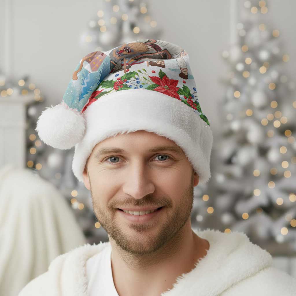 Romania Christmas Santa Hat Romanian Folklore  Traditional Christmas Mask - Wonder Print Shop