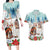 Romania Christmas Couples Matching Long Sleeve Bodycon Dress and Hawaiian Shirt Romanian Folklore Traditional Christmas Mask - Wonder Print Shop