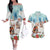 Romania Christmas Couples Matching Off The Shoulder Long Sleeve Dress and Hawaiian Shirt Romanian Folklore Traditional Christmas Mask - Wonder Print Shop
