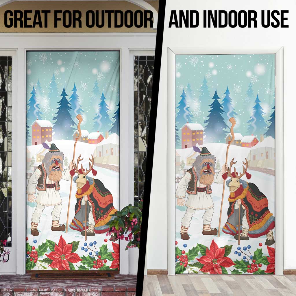 Romania Christmas Door Cover Romanian Folklore Traditional Christmas Mask - Wonder Print Shop